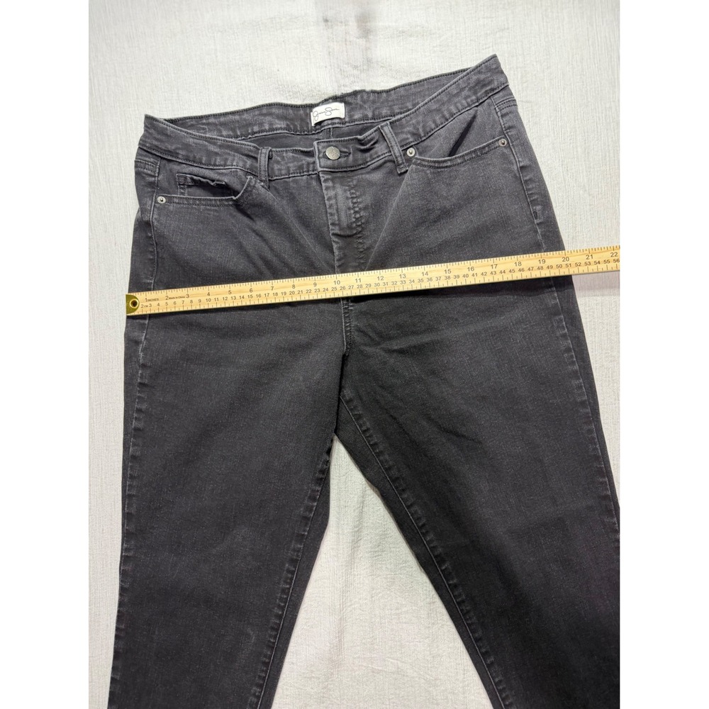 Jessica Simpson Womens Size 14 Black Skinny Jeans High Rise Stretch Denim Pants - Picture 6 of 11